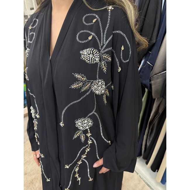 Abaya Suikerfeest Mira Zwart