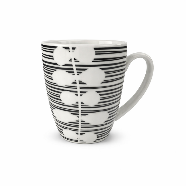 Porseleinen Mok Bloem Motief