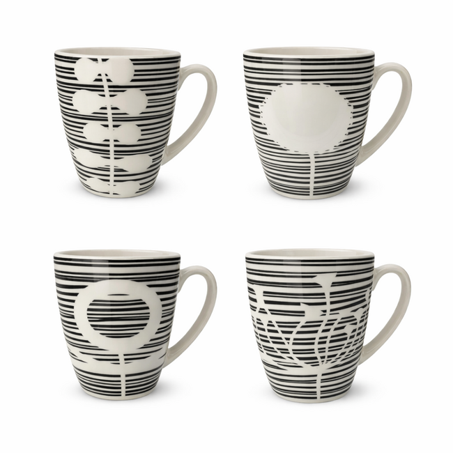 Porseleinen Mok Bloem Motief