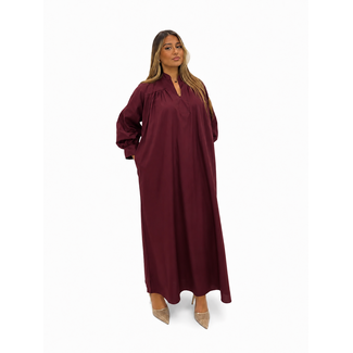 Zaoui Dress Burgundy ONE SIZE