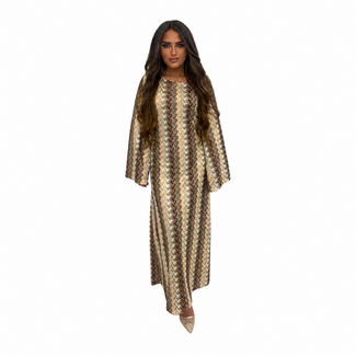Sun Dress Bruin/geel ONE SIZE