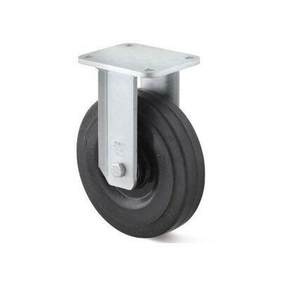 Roulette fixe en caoutchouc extra-robuste 250 mm - 750 kg