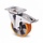 PU swivel castor with brake 200 mm - ball bearing - 400 kg