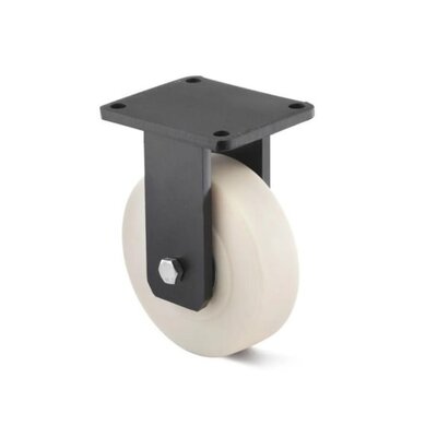 Fast hjul i støbt nylon 200 mm - 4500 kg
