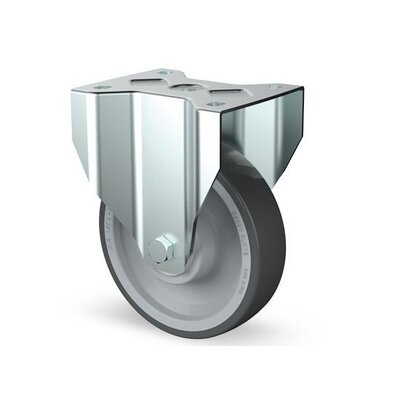 Roue fixe en PU 200 mm - roulement à billes - 400 kg