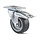 Rubber swivel castor with brake 80 mm - ball bearing - 120 kg