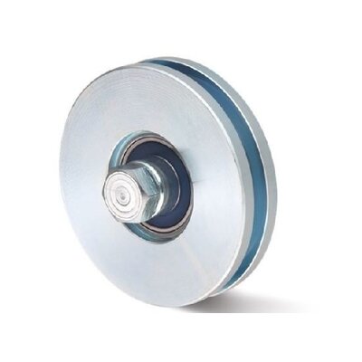 Roda ranhurada 80 mm com ranhura quadrada - 200 kg