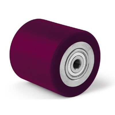 Rullo per pallet in PU 82x60 mm - cuscinetto a sfere - 600 kg