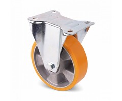 Fast PU-hjul 200 mm - 400 kg