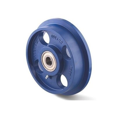 Flangehjul 200 mm - støbejern - 1500 kg