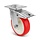 Roulette pivotante en PU avec frein 160 mm - 300 kg