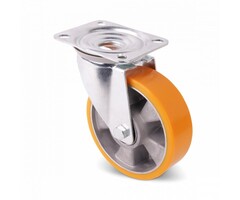 Roda giratória em PU 160 mm - 350 kg
