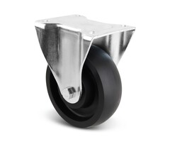 Kraftigt fastmonteret hjul i nylon 125 mm - 700 kg
