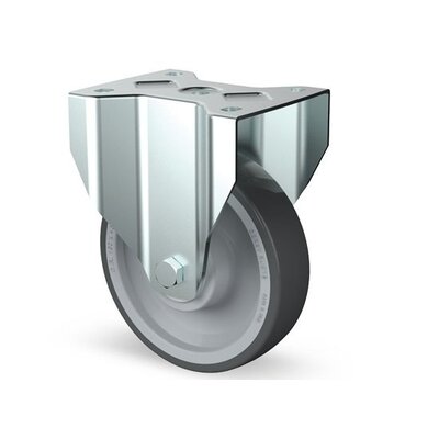 Roue fixe en acier inoxydable 160 mm - roulement à billes - 350 kg