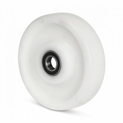 Roda de nylon 250 mm - furo com rolamento de esferas 30 mm - 1500 kg