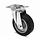 Rubber swivel wheel 125 mm - ball bearing - 200 kg