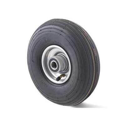Ruota con pneumatico 260x85 mm - profilo a linee - 130 kg