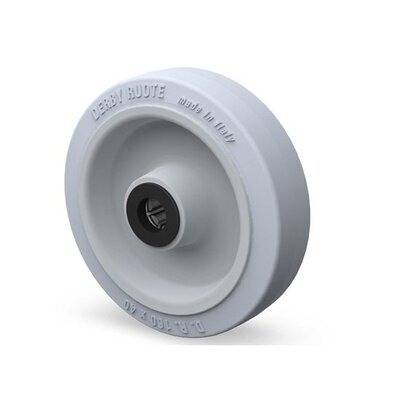 Roue en caoutchouc 200 mm - trou d'axe de roulement à rouleaux 20 mm - 400 kg