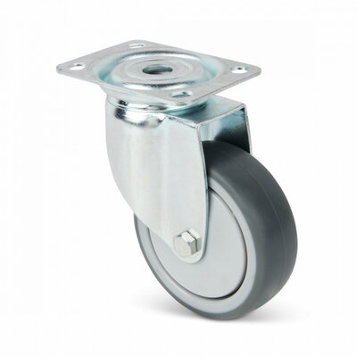 Utrustning svängbart länkhjul 100 mm - kullager - 100 kg