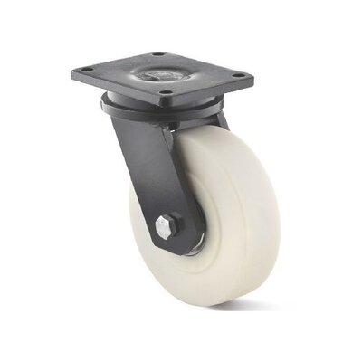 Svingbart hjul i støpt nylon 200 mm - 4500 kg