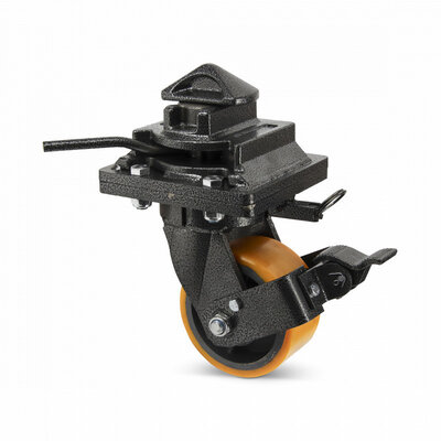 ISO sea container swivel castor with brake 150 mm - 3000 kg