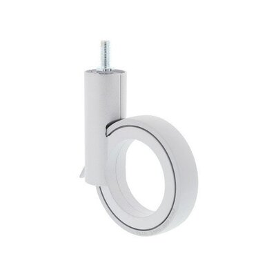 Rodízio para móveis de design cinzento com travão 112 mm - M10