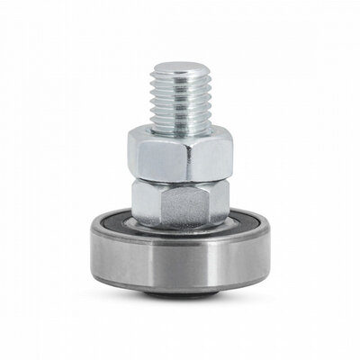Rullo di guida 40 mm per cancello scorrevole - cuscinetto a sfere - 200 kg