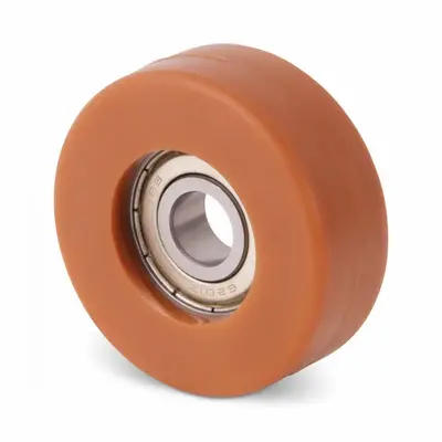 Guide roller 25x10 mm - polyurethane - 20 kg