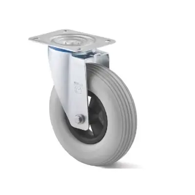 Punkturskyddat svängbart hjul 200 mm – skummad PU – 100 kg