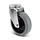 Rubber swivel castor 80 mm - roller bearing - 110 kg