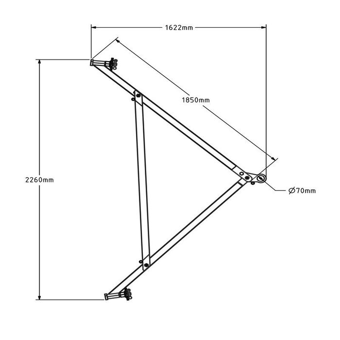 Barra di trazione per container ISO - 25.000 kg