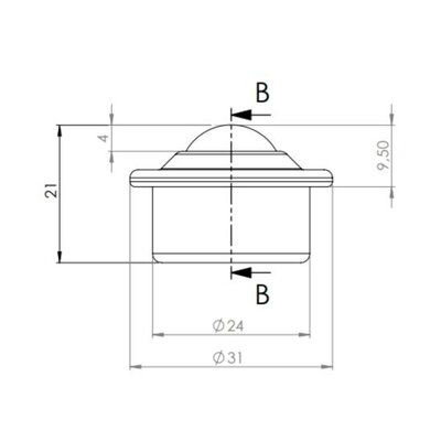 Pot à billes en acier 15,8 mm - rouleau à billes en acier - 60 kg