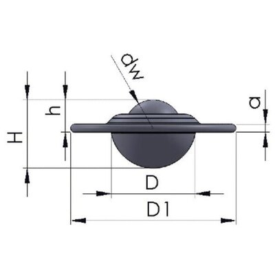 Rustfri kugleholder 50,8 mm - rustfri kuglerulle - 250 kg