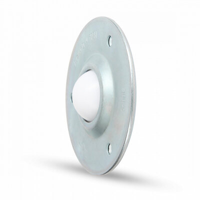 Supporto a sfere in acciaio 40 mm - rullo a sfere in plastica - 110 kg