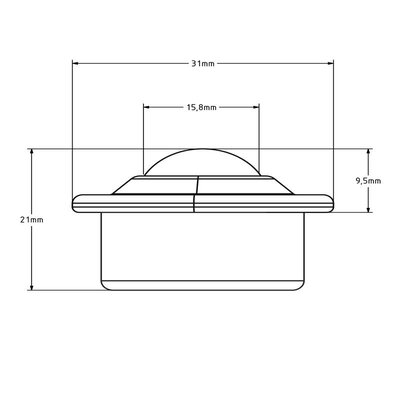 Stålkulebeholder 15,8 mm – rustfritt stål kuleholder – 60 kg