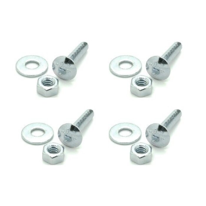 Mounting set M8 | 4x carriage bolt / nut