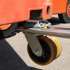 Container wheels guide:  For maneuverable shipping containers