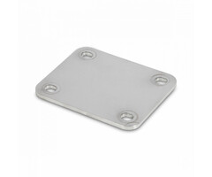 Placa de montaje de acero inoxidable 105x80 / 4 mm