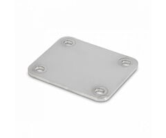 Stainless steel mounting plate 105x80 / 4 mm