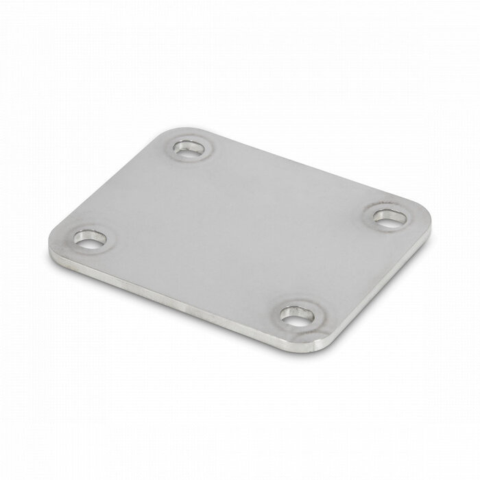 Placa de montagem em aço inoxidável 105x80 / 4 mm