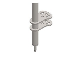 ID Rocky Stuurstang/Pen Chroom