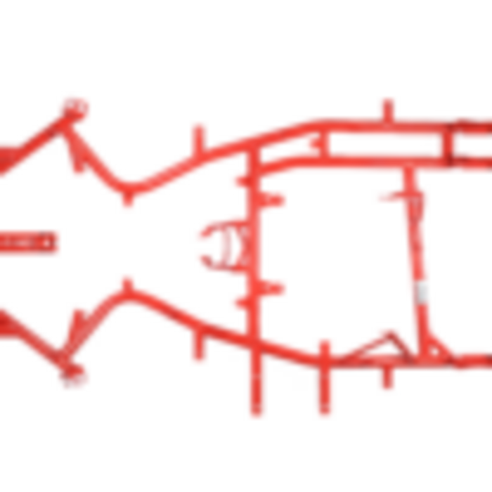 deKartshop.nl  ID Racing Frame 32mm Rood