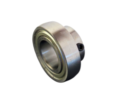 Lager Ø30x62 mm met 3 stelschroeven M8 voor as Ø30 mm