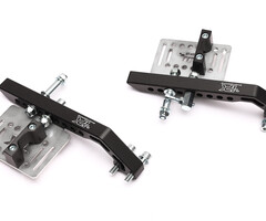 Formula K Verstelbaar voetsteunsysteem met rem spoorstang 350mm (geleverd zonder pedalen)