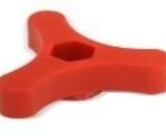 Brandstoftankschroef rood compleet