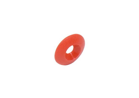 OTK plastic Verzonken ring M8 rood