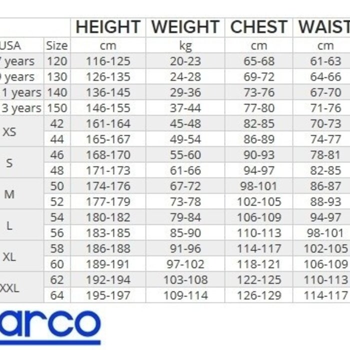 Sparco Sparco Rookie overall zwart/geel