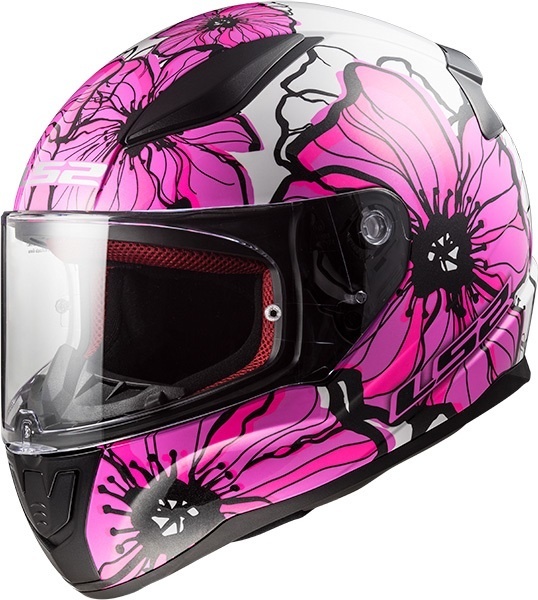 LS2 LS2 FF353 Rapid II poppies wit/roze