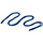 Speed schoen veter set blauw 115CM