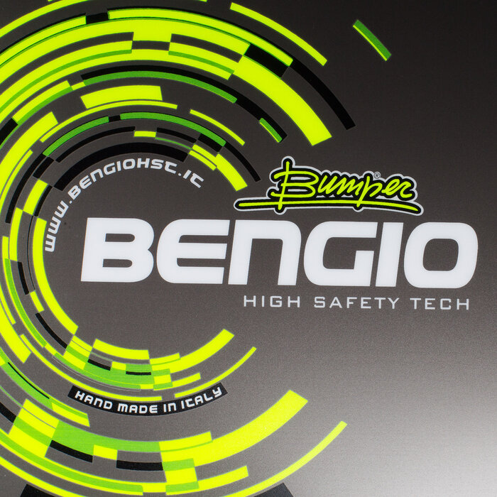Bengio Bengio bumper rib beschermer zwart/fluor geel